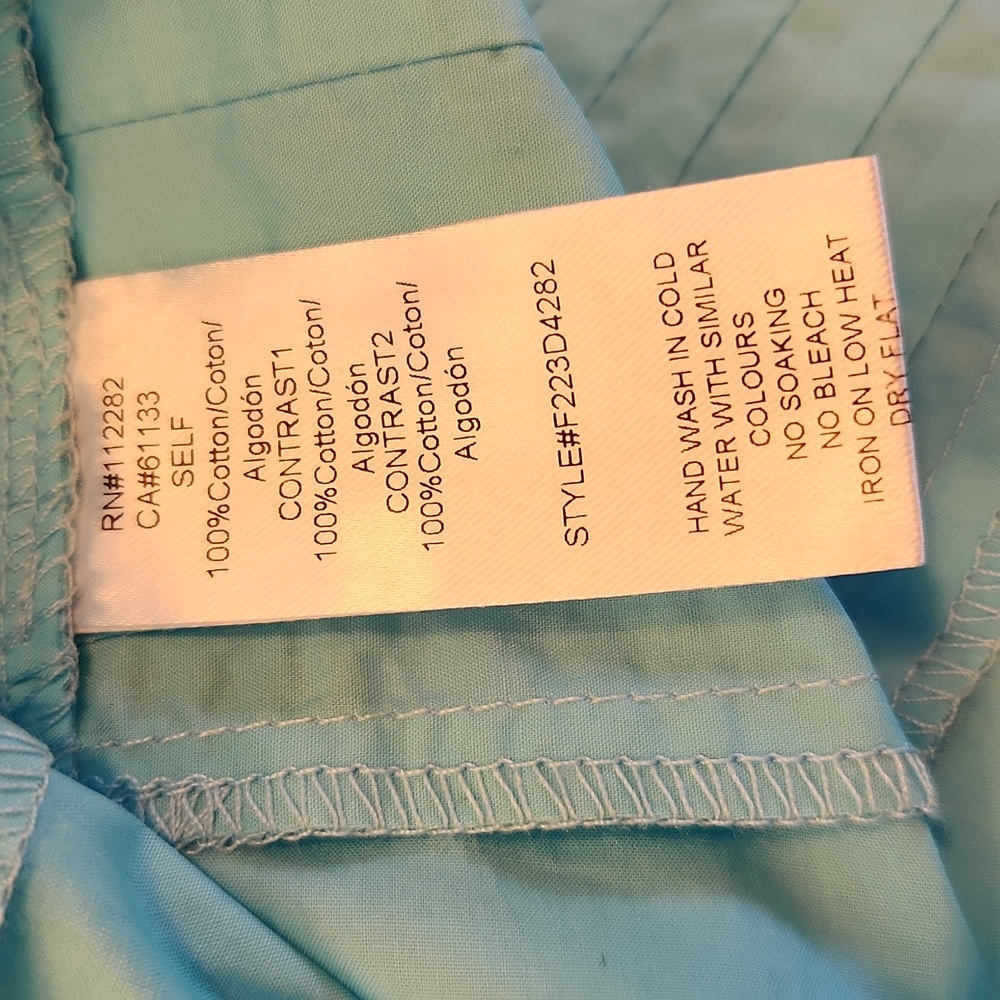Adelyn Rae Playa Colorblock Poplin Midi Dress Size Med - Picture 11 of 11